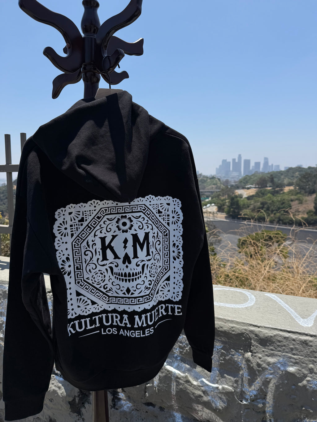 Papel Picado Hoodie Black
