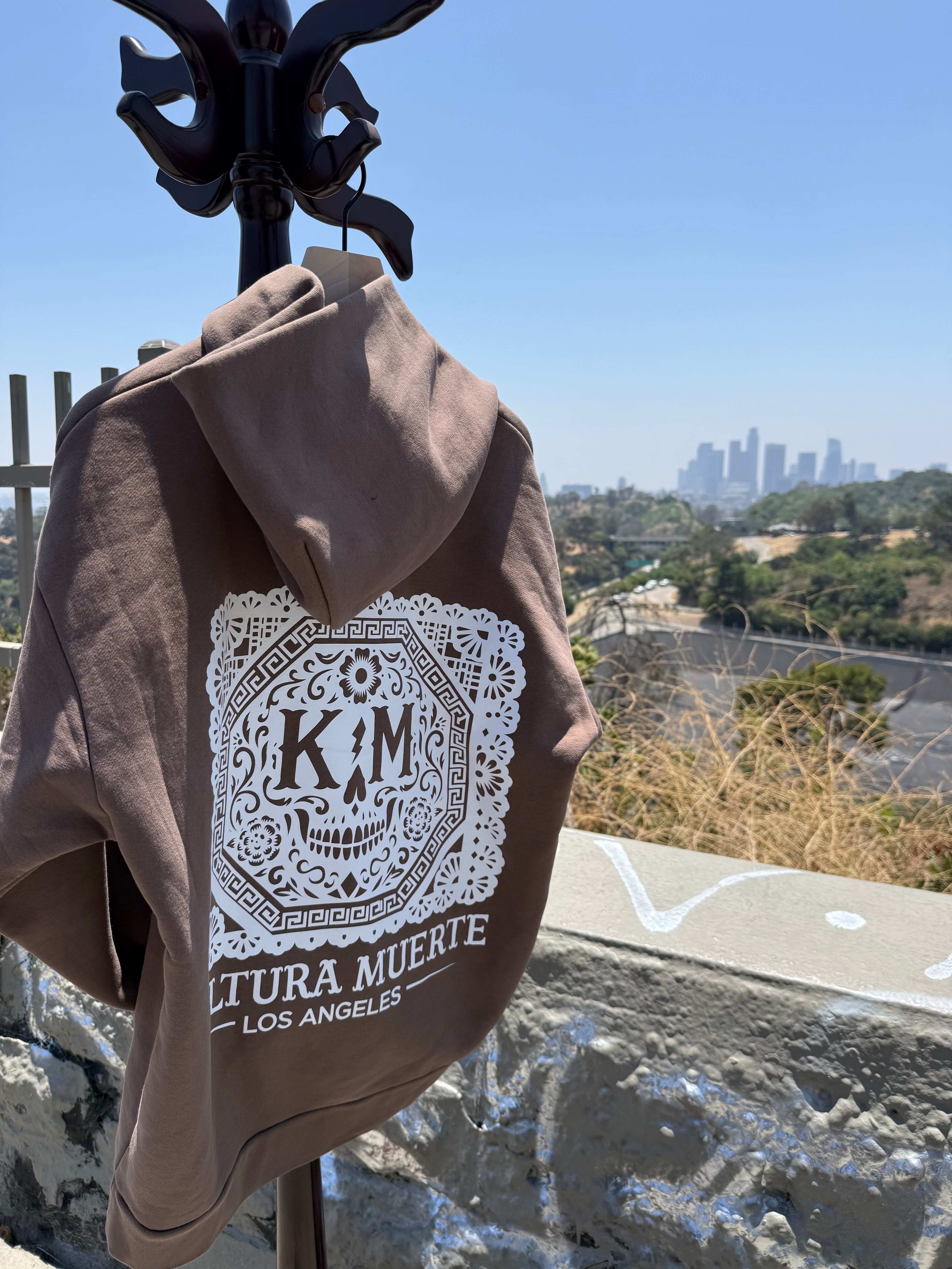 Papel Picado Hoodie Brown